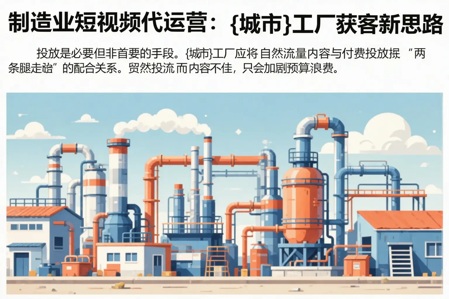 制造业短视频代运营:临潭工厂获客新思路